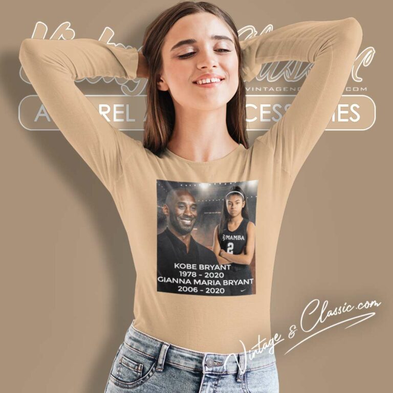 Kobe Bryant And Gianna Bryant Memorial Long Sleeve Tee Kobe Bryant And Gianna Bryant Memorial Long Sleeve Tee