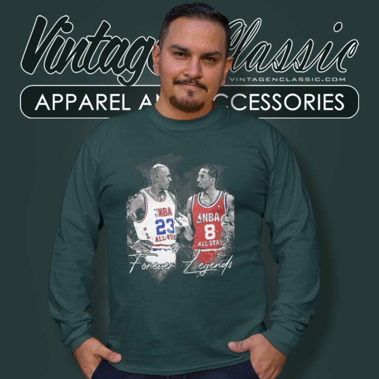 Kobe Bryant And Michael Jordan Forever Legends Long Sleeve Tee Kobe Bryant And Michael Jordan Forever Legends Long Sleeve Tee