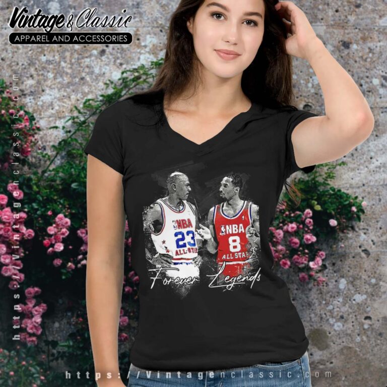 Kobe Bryant And Michael Jordan V Neck Kobe Bryant And Michael Jordan V Neck