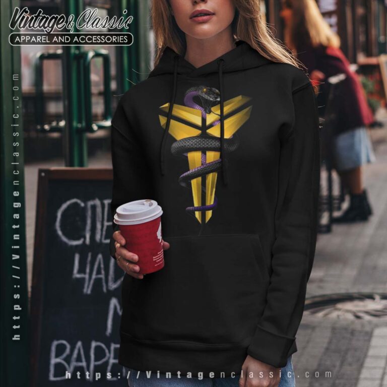 Kobe Bryant Black Mamba Lakers Black Hoodie Kobe Bryant Black Mamba Lakers Black Hoodie