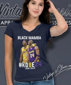Kobe Bryant Black Mamba Lakers V Neck TShirt