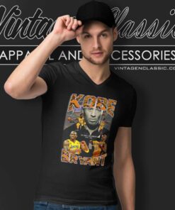 Kobe Bryant Champion Mamba Lakers V Neck TShirt