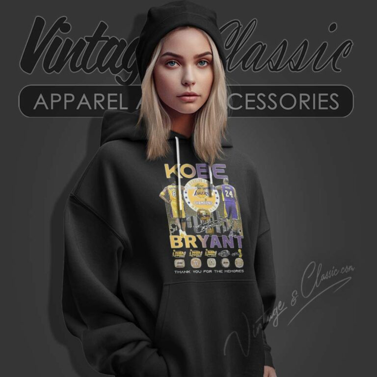 Kobe Bryant Lakers Champions Finals Thank You For The Memories Hoodie Kobe Bryant Lakers Champions Finals Thank You For The Memories Hoodie