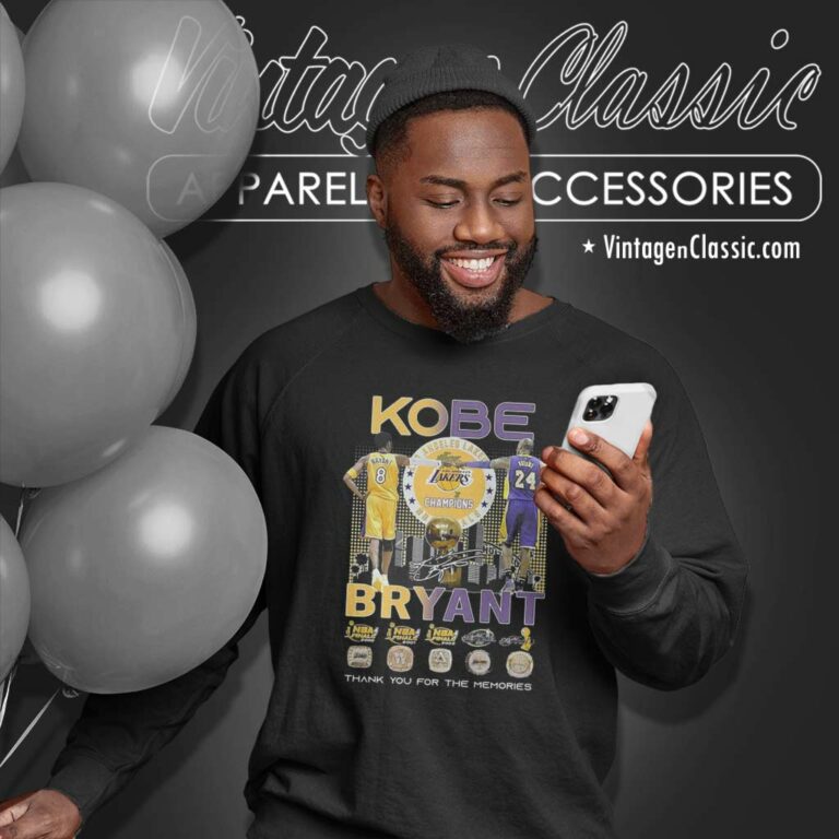Kobe Bryant Lakers Champions Finals Thank You For The Memories Sweatshirt Kobe Bryant Lakers Champions Finals Thank You For The Memories Sweatshirt