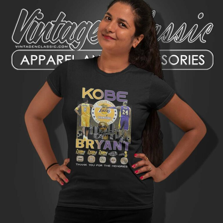 Kobe Bryant Lakers Champions Finals Thank You For The Memories Women TShirt Kobe Bryant Lakers Champions Finals Thank You For The Memories Women TShirt