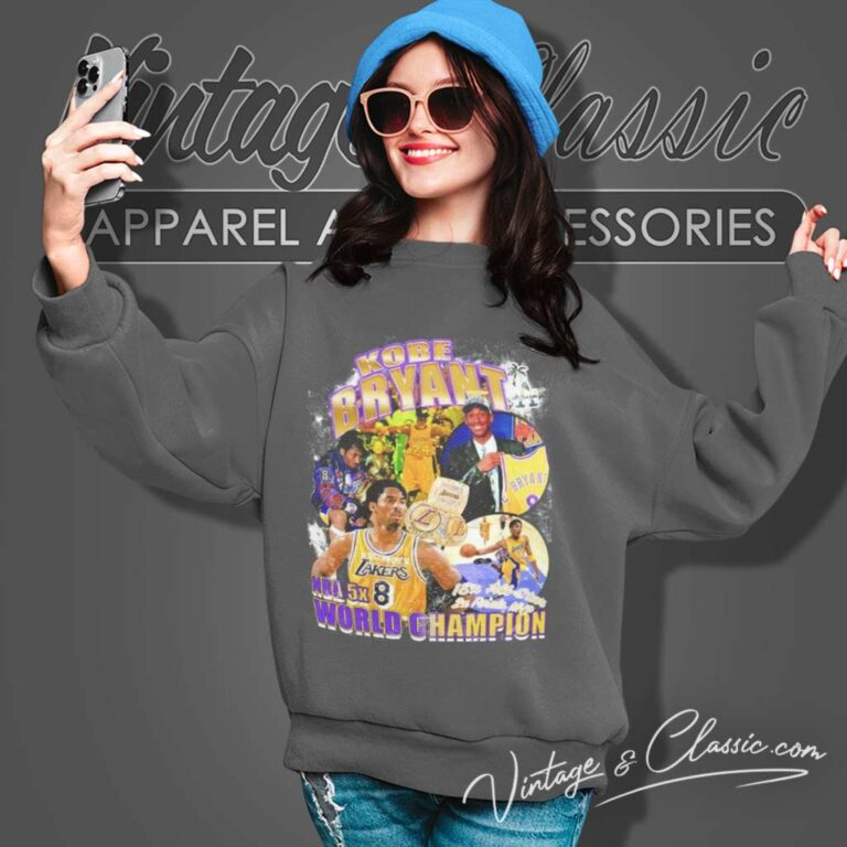 Kobe Bryant Lakers Nba 5x World Champion 2x Final Mvp Sweatshirt Kobe Bryant Lakers Nba 5x World Champion 2x Final Mvp Sweatshirt