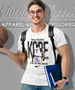 Kobe Bryant Lakers Nike Logo Final Seconds For The Win Bang T Shirt