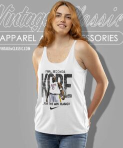 Kobe Bryant Lakers Nike Logo Final Seconds For The Win Bang Tank Top Racerback