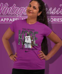 Kobe Bryant Lakers Nike Logo Final Seconds For The Win Bang Women TShirt