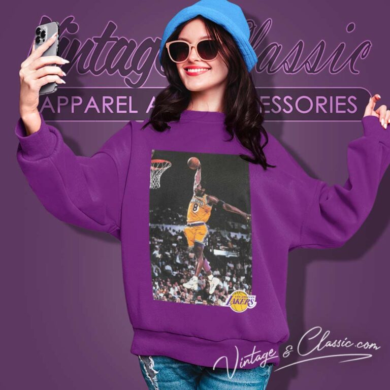 Kobe Bryant Lakers Rookie With A Monster Dunk Sweatshirt 1 Kobe Bryant Lakers Rookie With A Monster Dunk Sweatshirt 1