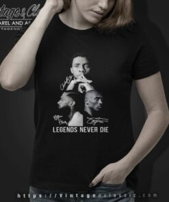 Kobe Bryant Legends Never Die And Black Panther Nipsey Hussle Women TShirt