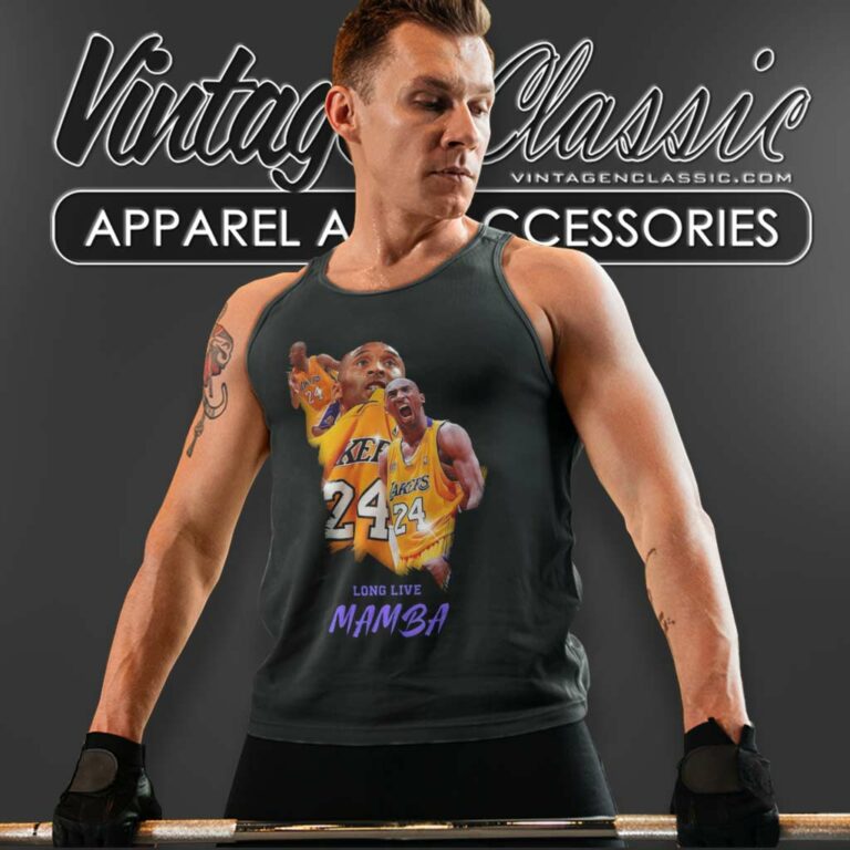 Kobe Bryant Long Live Mamba Lakers Tank Top Racerback 1 Kobe Bryant Long Live Mamba Lakers Tank Top Racerback 1