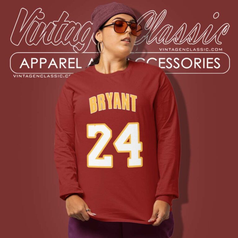 Kobe Bryant Los Angeles Lakers Net Number Long Sleeve Tee 1 Kobe Bryant Los Angeles Lakers Net Number Long Sleeve Tee 1