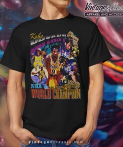 Kobe Bryant Los Angeles Lakers Tribute Black T Shirt