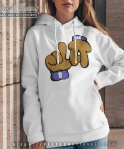 Kobe Bryant Puppet Hands White Hoodie