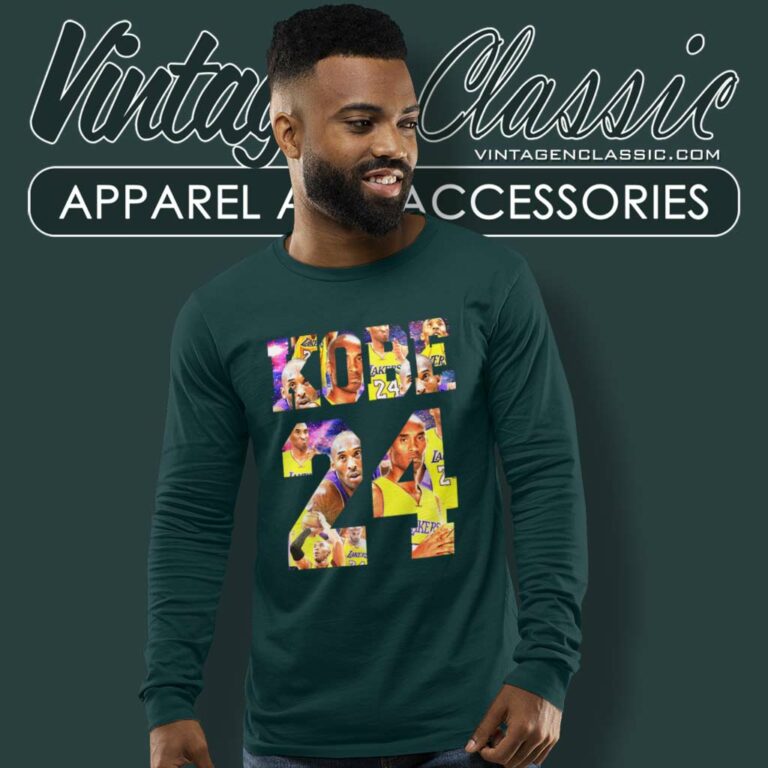 Kobe Bryant Shirt 24 Los Angeles Lakers Long Sleeve Tee Kobe Bryant Shirt 24 Los Angeles Lakers Long Sleeve Tee