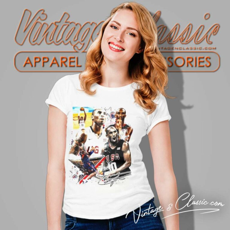 Kobe Bryant Shirt Usa Basketball Team Signature Women TShirt Kobe Bryant Shirt Usa Basketball Team Signature Women TShirt