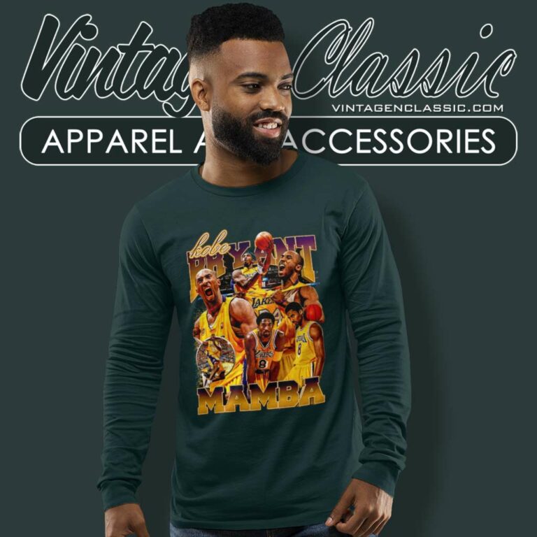 Kobe Bryant Shirts Mamba La Basketball Lakers Long Sleeve Tee Kobe Bryant Shirts Mamba La Basketball Lakers Long Sleeve Tee