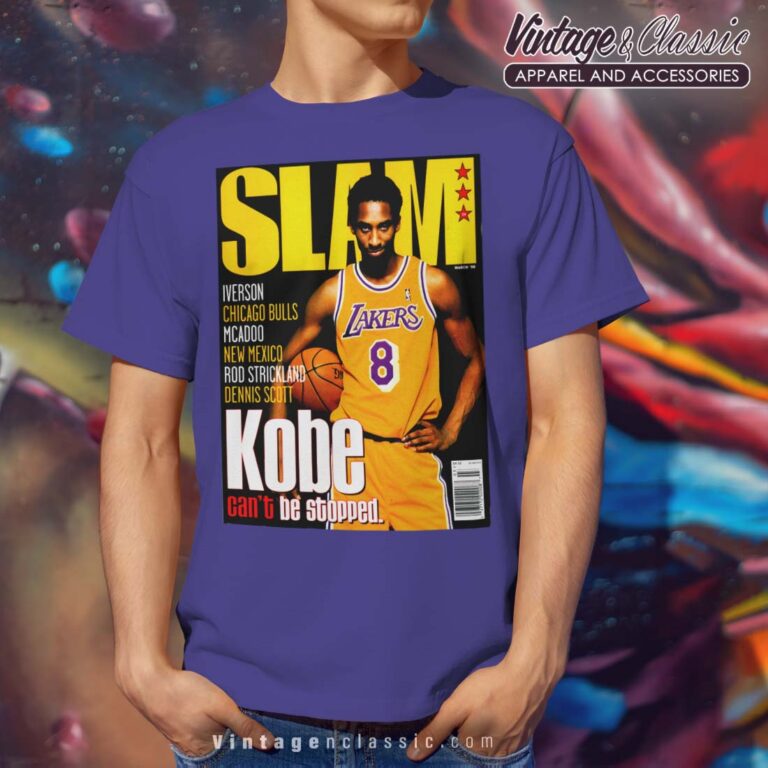 Kobe Bryant Slam Magazine 1998 Cover Mens T Shirt Kobe Bryant Slam Magazine 1998 Cover Mens T Shirt