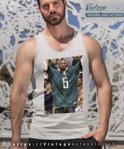Kobe Bryant Wearing Philadelphia Eagles Jersey Tank Top Racerback