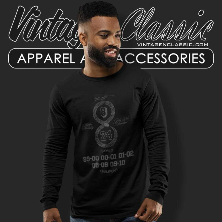 Kobe Gift Of Mamba Shirt Nba 5x World Champion Long Sleeve Tee Kobe Gift Of Mamba Shirt Nba 5x World Champion Long Sleeve Tee