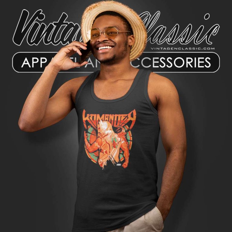 Komander El As Del Espacio Aew Tank Top Racerback Komander El As Del Espacio Aew Tank Top Racerback