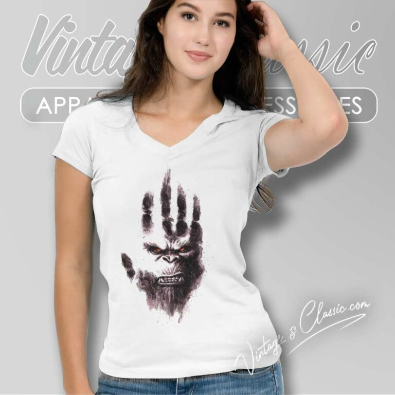 Kong Shirt Godzilla X Kong The New Empire V Neck TShirt Kong Shirt Godzilla X Kong The New Empire V Neck TShirt