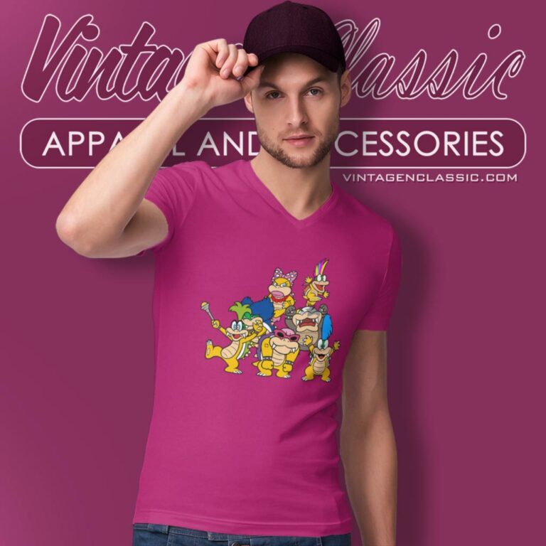 Koopalings Driver Mario Kart V Neck TShirt Koopalings Driver Mario Kart V Neck TShirt