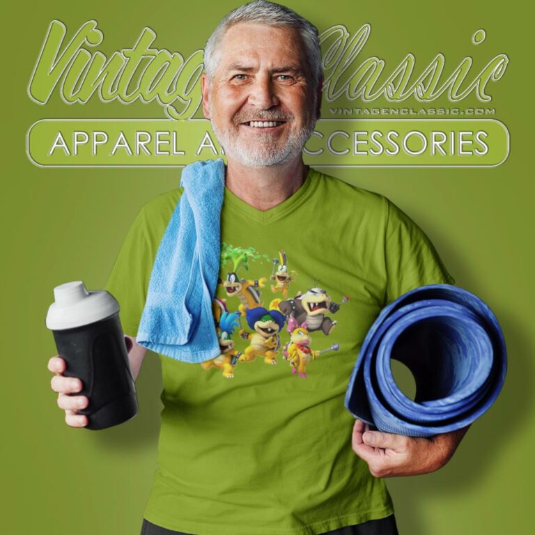 Koopalings Nintendo Super Mario Bros V Neck TShirt Koopalings Nintendo Super Mario Bros V Neck TShirt