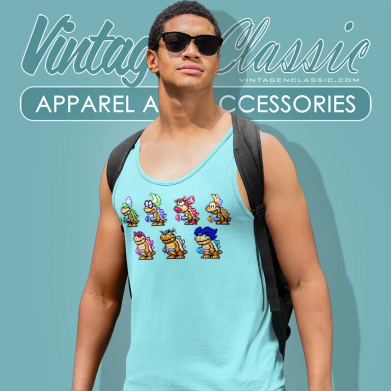 Koopalings Pixel Art Tank Top Racerback Koopalings Pixel Art Tank Top Racerback