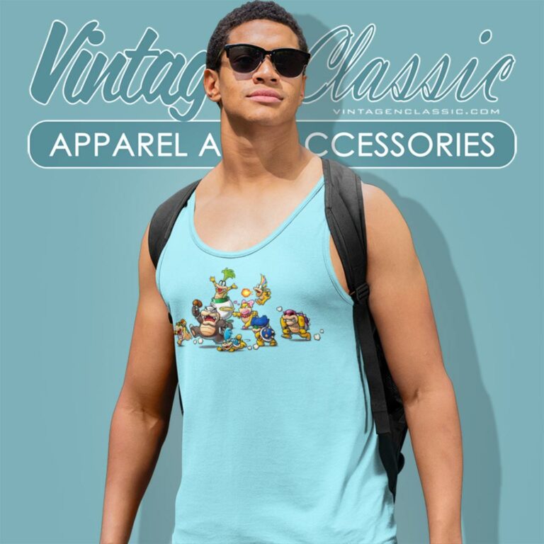 Koopalings Super Mario Bros Z Smbz Tank Top Racerback Koopalings Super Mario Bros Z Smbz Tank Top Racerback