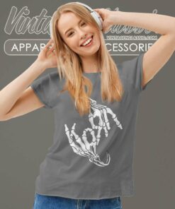 Korn Band Shirt Skeleton Sign Bone Logo Skeleton Women TShirt