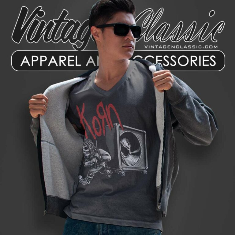 Korn California Metal Rock Band V Neck TShirt Korn California Metal Rock Band V Neck TShirt