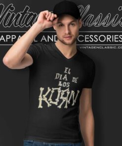 Korn El Dia De Los V Neck TShirt
