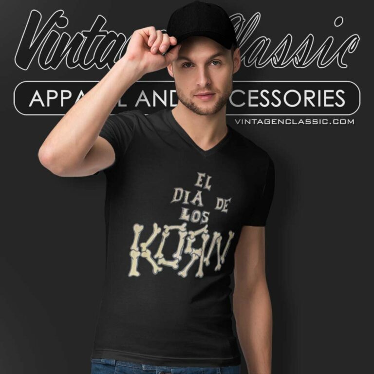 Korn El Dia De Los V Neck TShirt Korn El Dia De Los V Neck TShirt