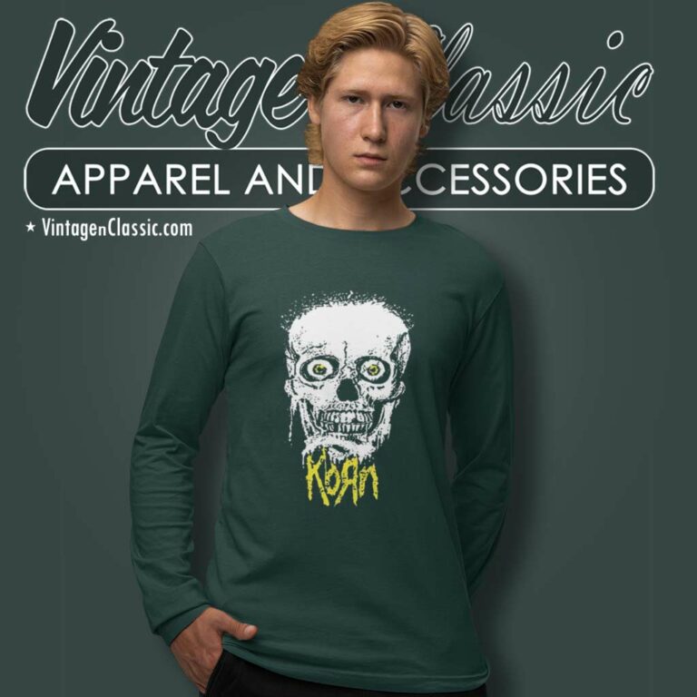 Korn Giant Skull Long Sleeve Tee Korn Giant Skull Long Sleeve Tee