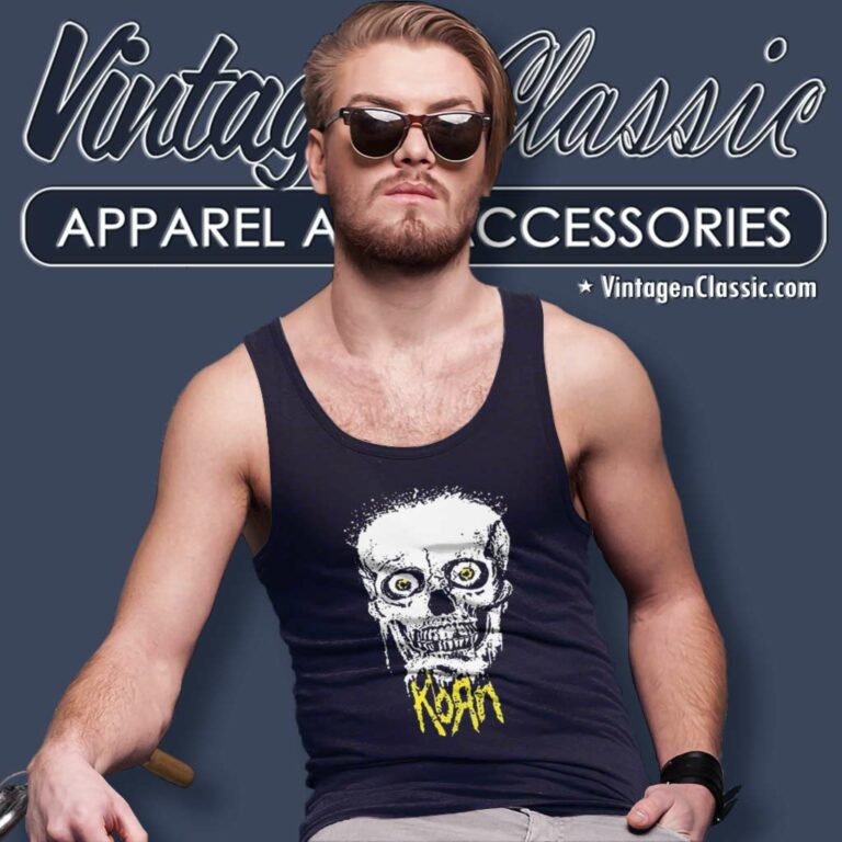 Korn Giant Skull Tank Top Racerback Korn Giant Skull Tank Top Racerback