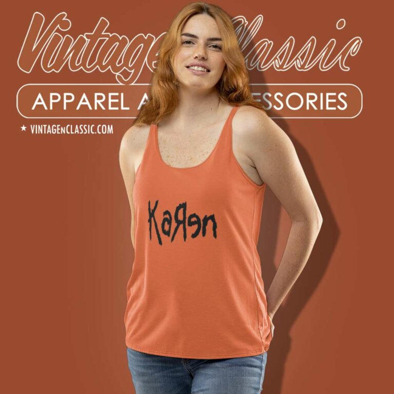 Korn Karen Logo Tank Top Racerback Korn Karen Logo Tank Top Racerback