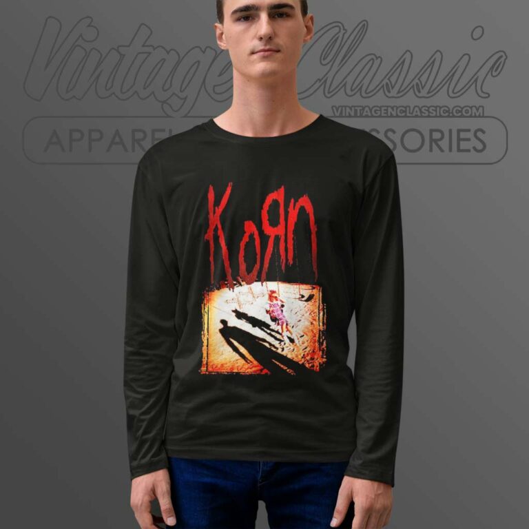 Korn Self Titled Long Sleeve Tee Korn Self Titled Long Sleeve Tee