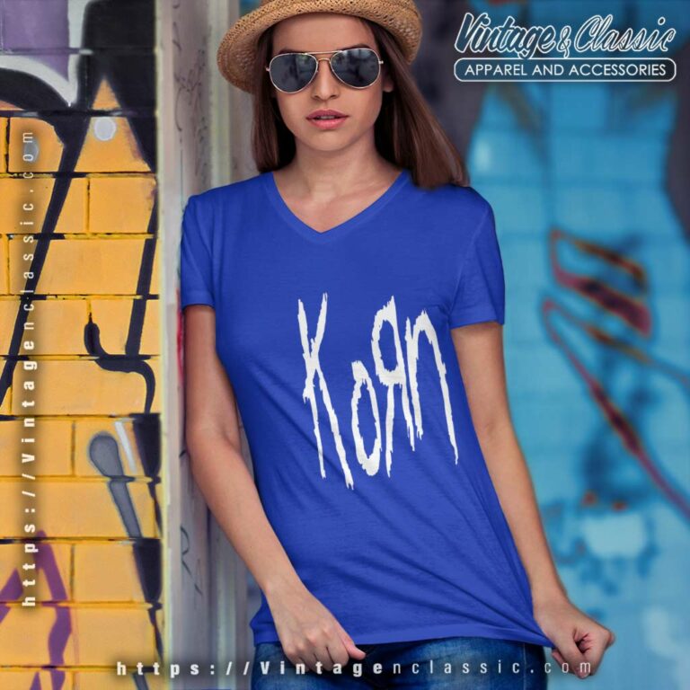 Korn Shirt 1996 Korn Life Is Peachy V Neck TShirt Korn Shirt 1996 Korn Life Is Peachy V Neck TShirt
