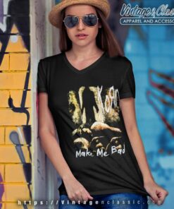 Korn Shirt 90s Korn Make Me Bad V Neck TShirt