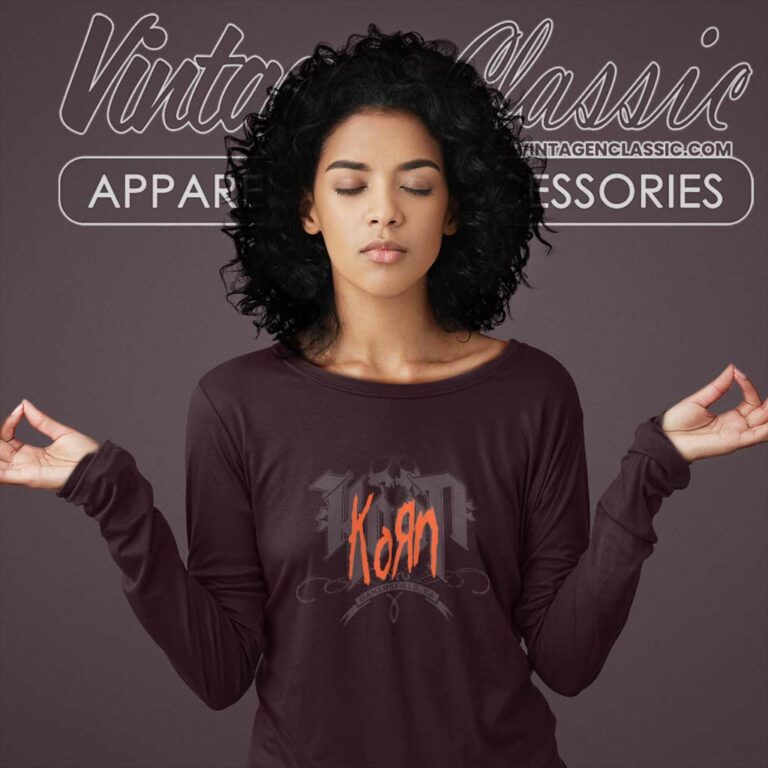 Korn Shirt Bakersfield Ca California Red Logo Long Sleeve Tee Korn Shirt Bakersfield Ca California Red Logo Long Sleeve Tee