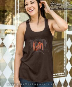 Korn Shirt Bakersfield Ca California Red Logo Tank Top Racerback