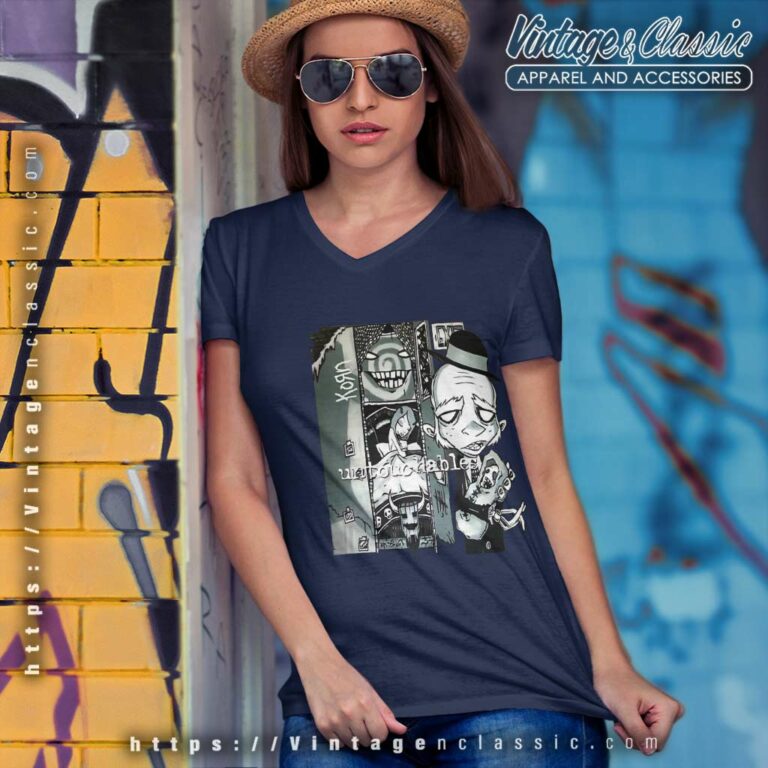 Korn Shirt Kornoir Untouchables 2002 V Neck TShirt Korn Shirt Kornoir Untouchables 2002 V Neck TShirt