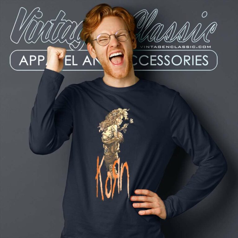 Korn Shirt Piggyback Girl Follow The Leader Long Sleeve Tee Korn Shirt Piggyback Girl Follow The Leader Long Sleeve Tee