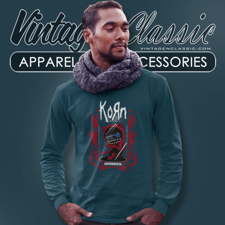 Korn Shirt Transparent Korn Long Sleeve Tee Korn Shirt Transparent Korn Long Sleeve Tee