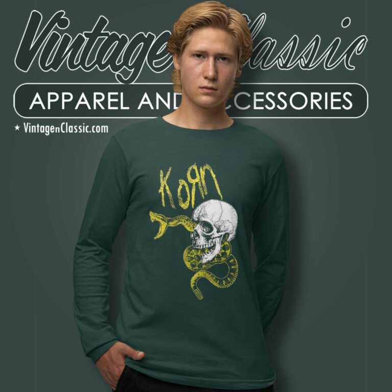 Korn Snake Skull Long Sleeve Tee Korn Snake Skull Long Sleeve Tee