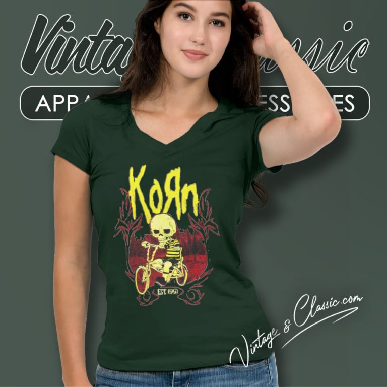Korn Still A Freak V Neck TShirt Korn Still A Freak V Neck TShirt