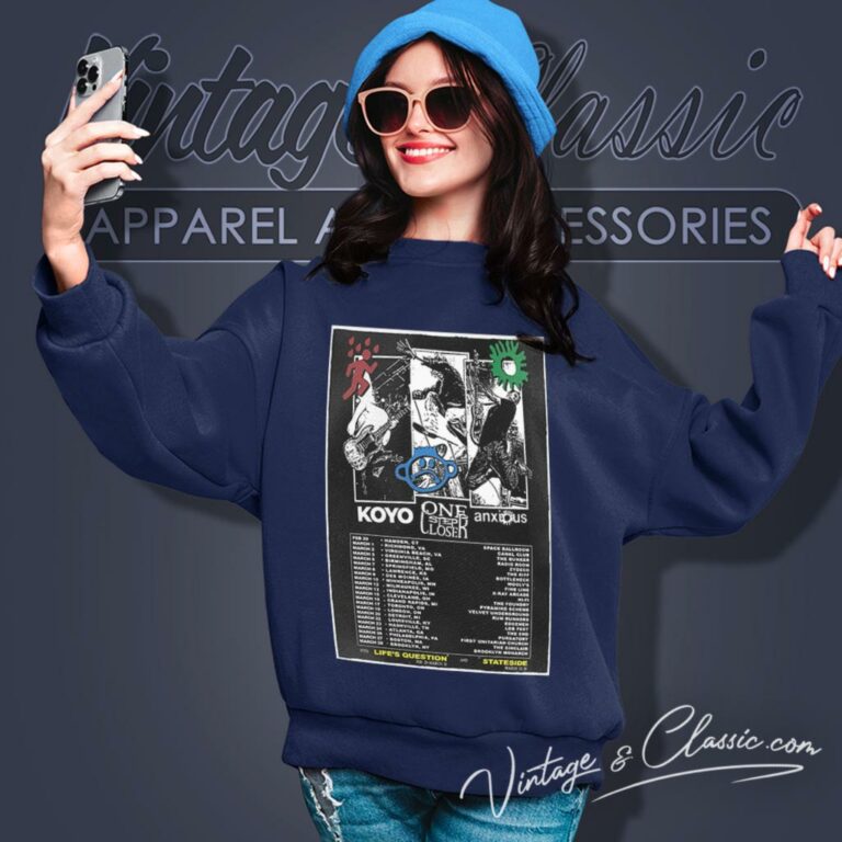 Koyo One Step Closer Anxious Tour 2024 Sweatshirt Koyo One Step Closer Anxious Tour 2024 Sweatshirt