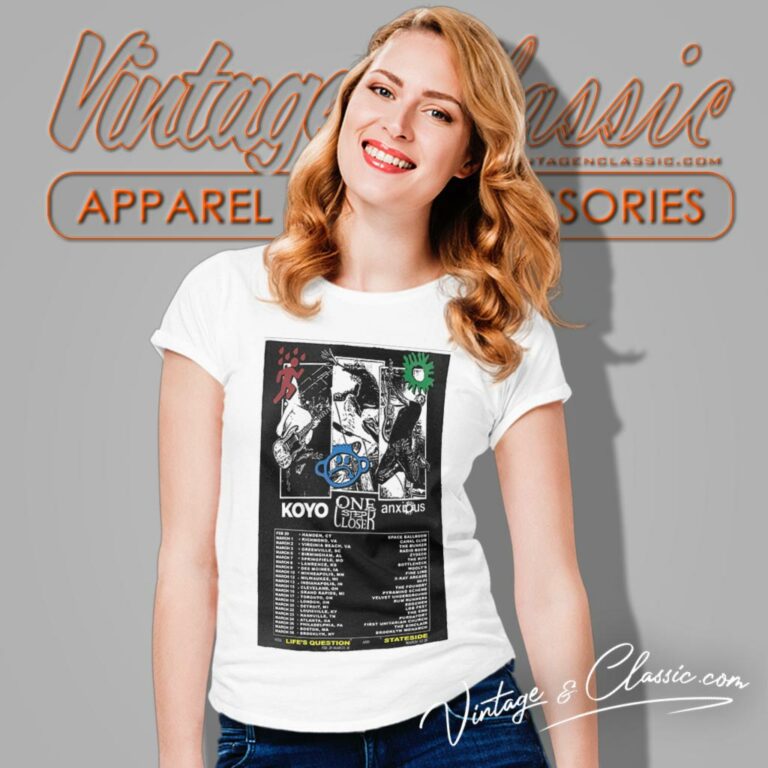 Koyo One Step Closer Anxious Tour 2024 Women T Shirt Koyo One Step Closer Anxious Tour 2024 Women T Shirt